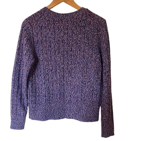 Banana Republic wool blend sweater size medium purple blue - Picture 4 of 5